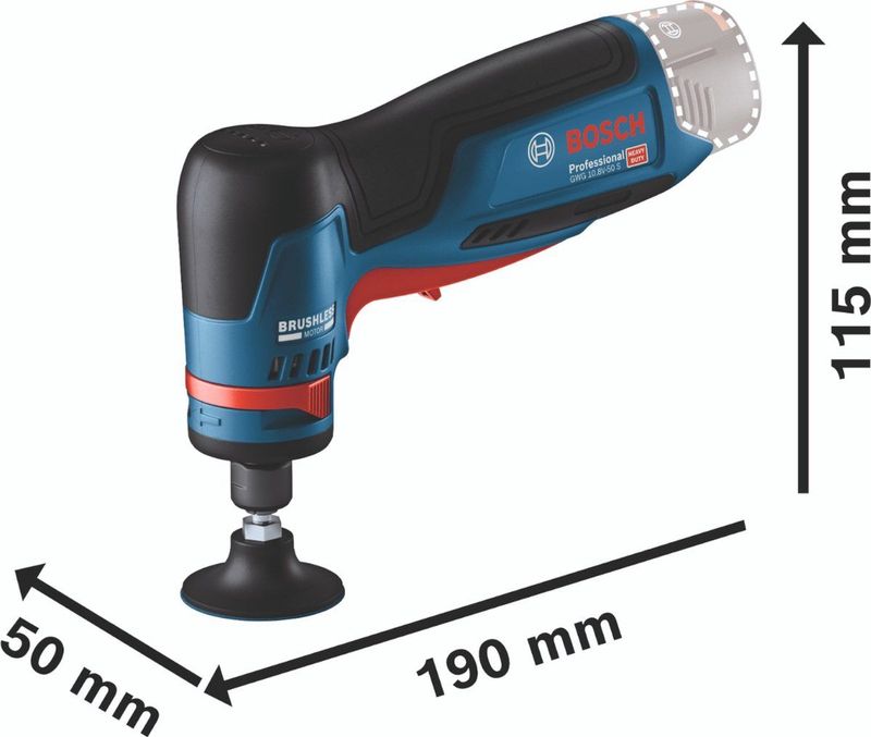 Bosch Professional GWG 12V-50 S Rechte slijpmachine Basic Body - 06013A7000