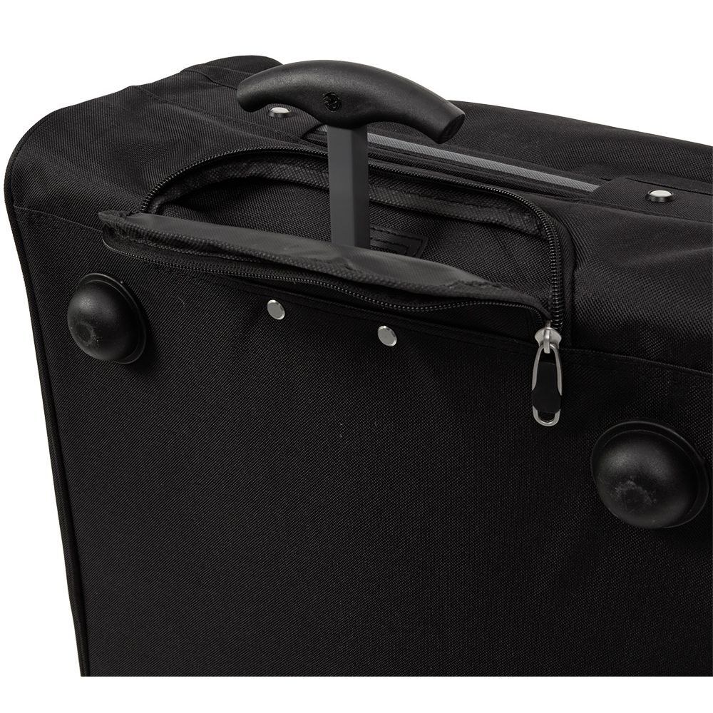 Valise souple moyenne 54L polyester noir L.60xl.40xH.22,5cm