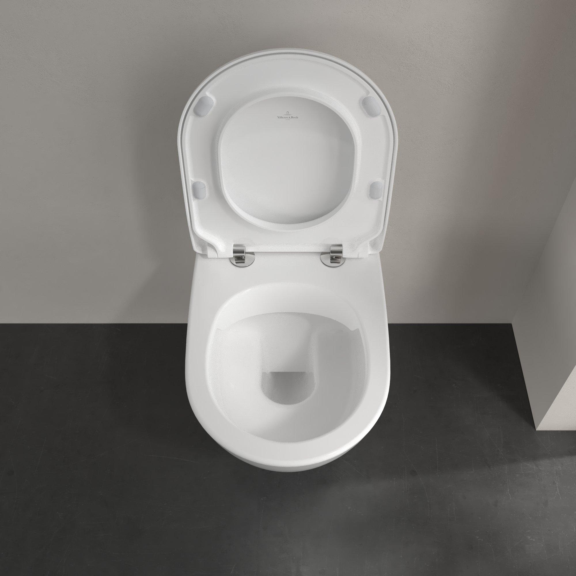 Villeroy & Boch Subway 2.0 randloos toilet en softclose toiletzitting wit glans