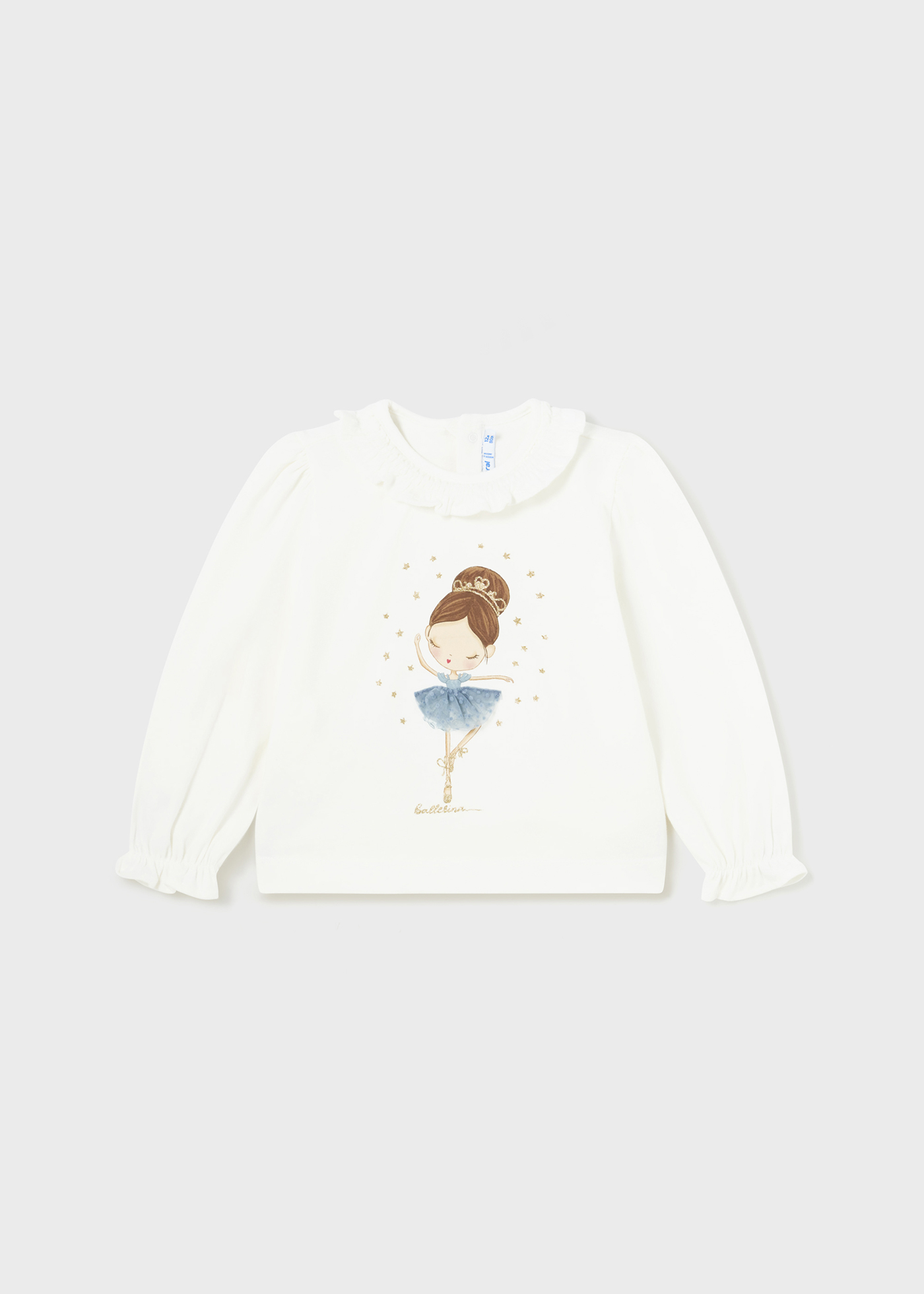 Camiseta infantil com babados Better Cotton