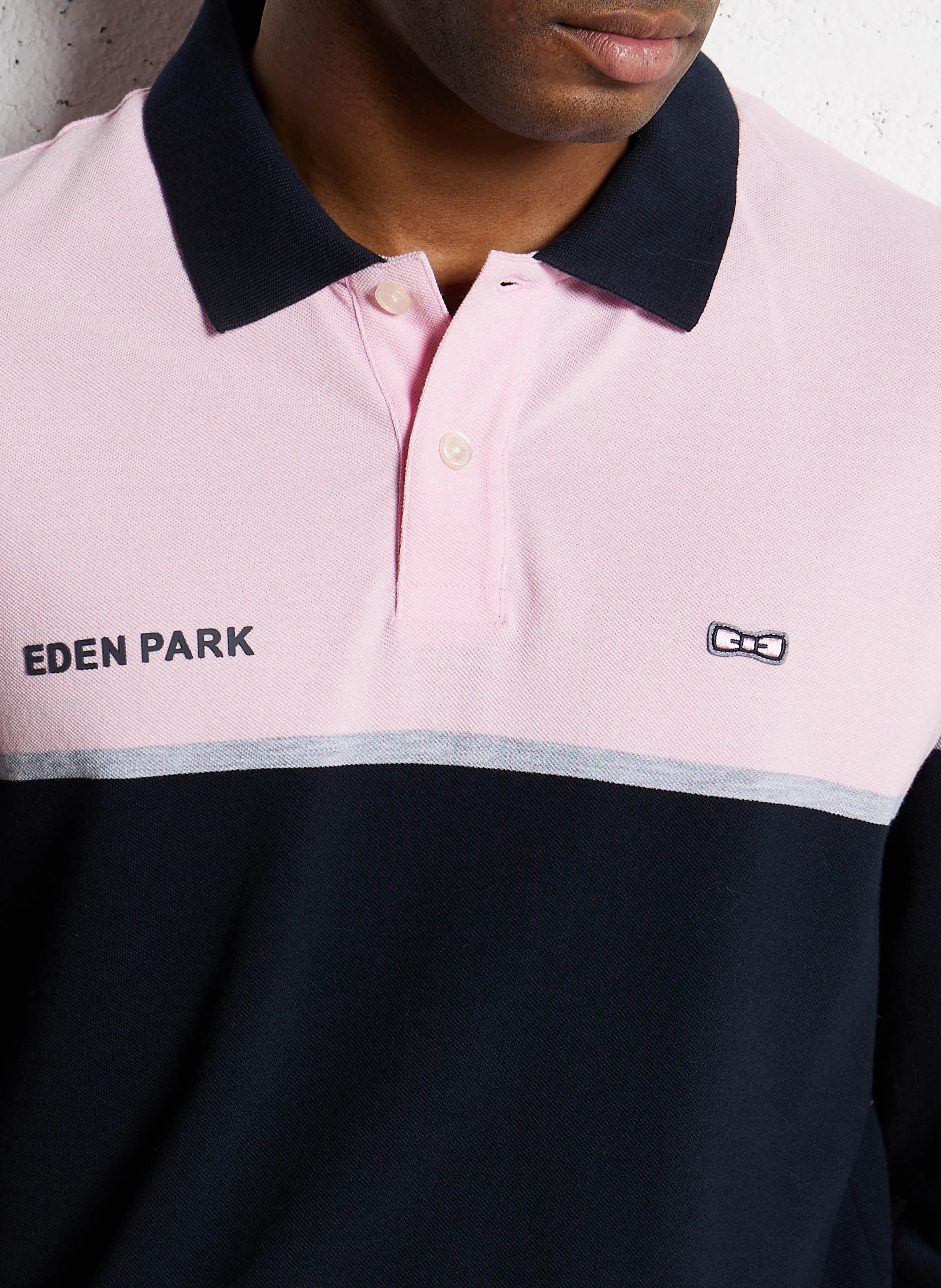 Polo droit en coton | Bleu