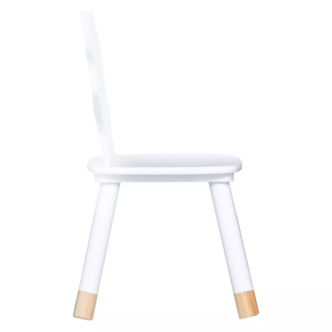 Chaise enfant bois (H52,5 cm) Douceur Renard Blanche