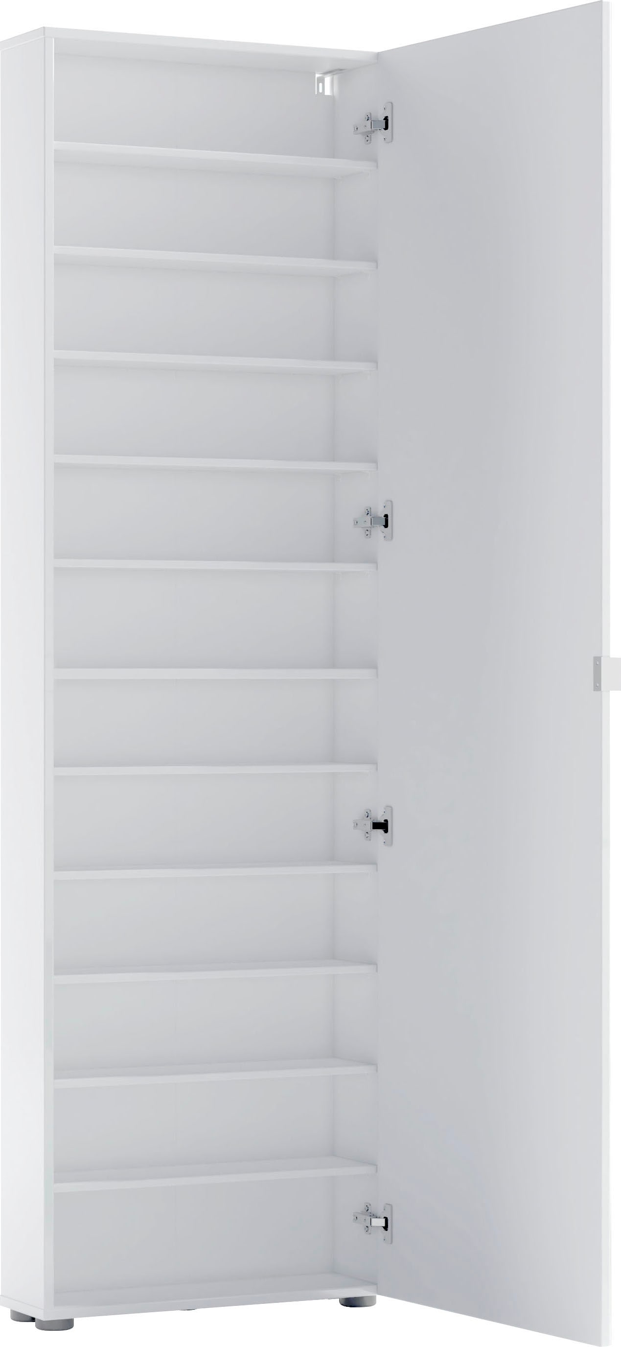 INOSIGN Schuhschrank »Tozzi, Schuhregal, Schuhkommode, hochglanz lackiert, nur 20 cm tief« mit 1 Spiegeltür und sanft schliessende Tür, Breite 60 cm,Höhe 200 cm