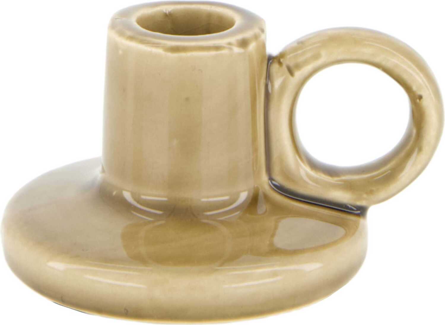 Dijk Natural Collections kandelaar Layla beige 10,5 x 9 x 6 cm