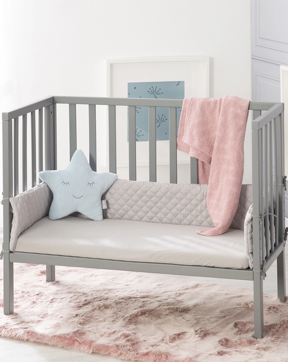 Beistellbett ROBA STYLE 76 x 100 cm (Farbe: grau)