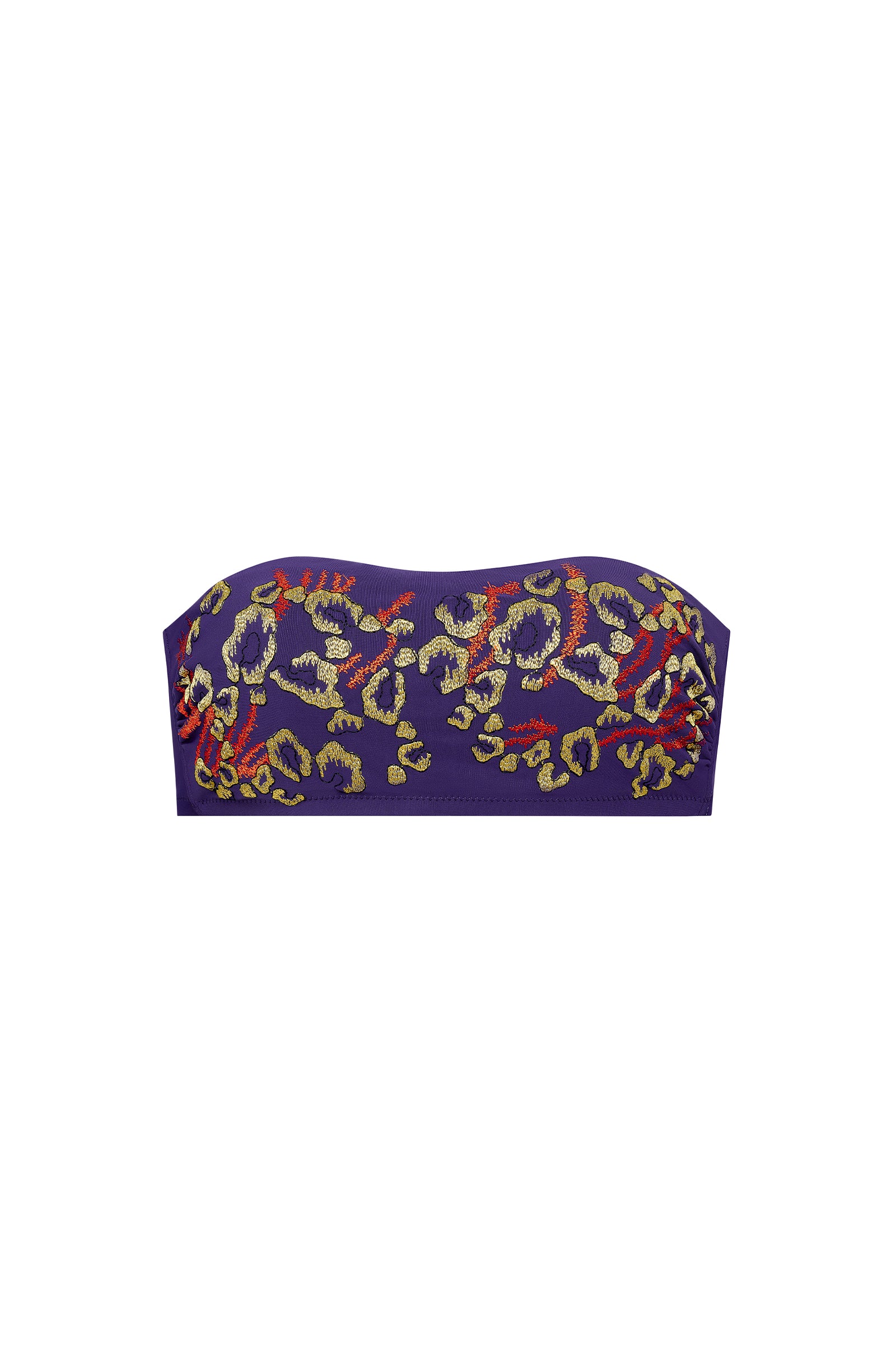 barry Haut de maillot bandeau purple brodé Purple