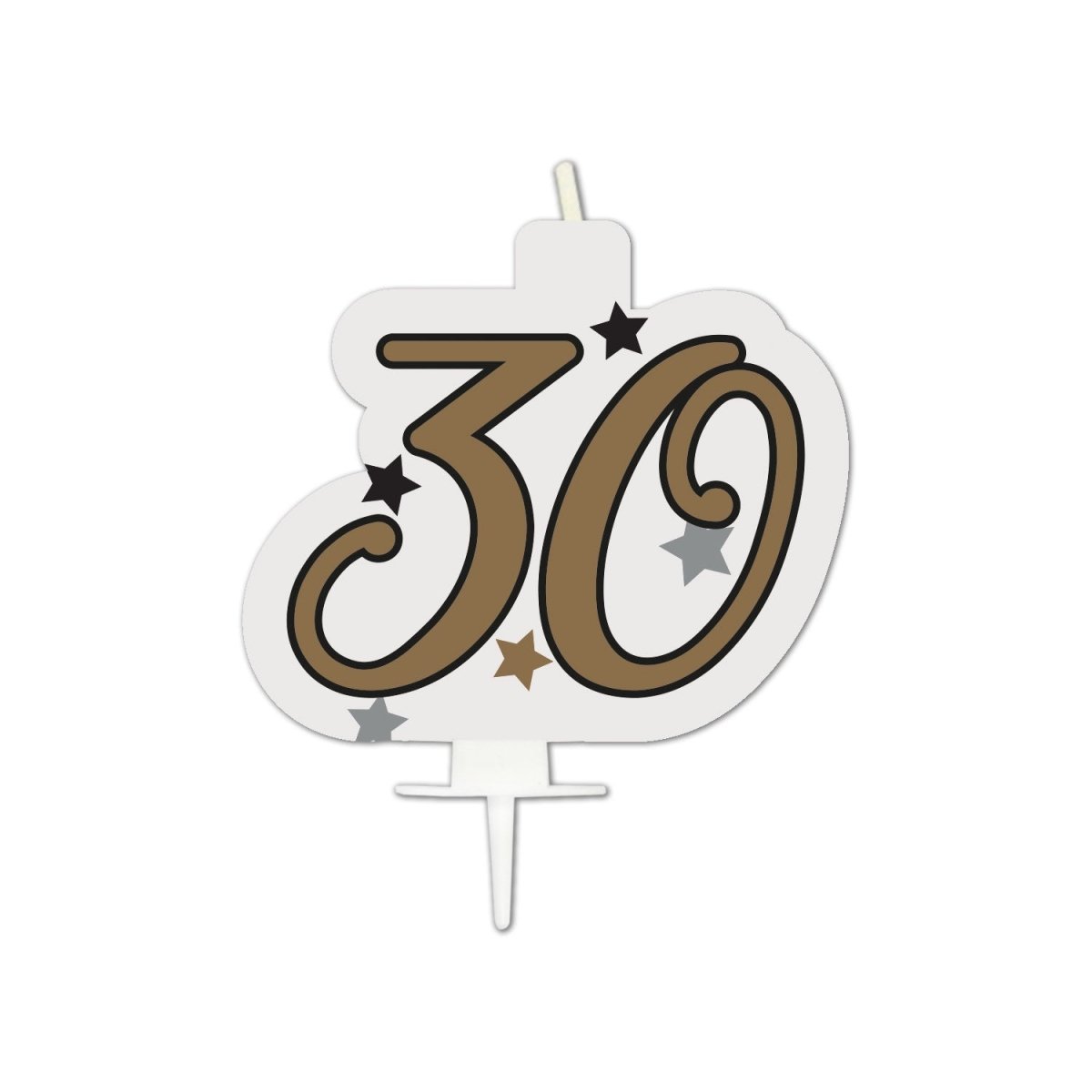 30 Jaar Kaars Wit Goud