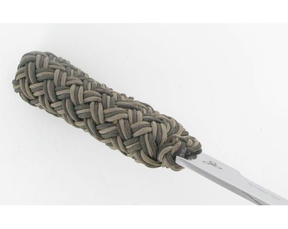 Pen Skoulm - manche en cordage - Marron et kaki Couteau de poche par Neptunia