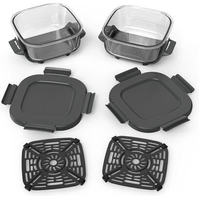 Conservation des aliments Ninja 2 Contenants  en verre CRISPi  de 1.4L