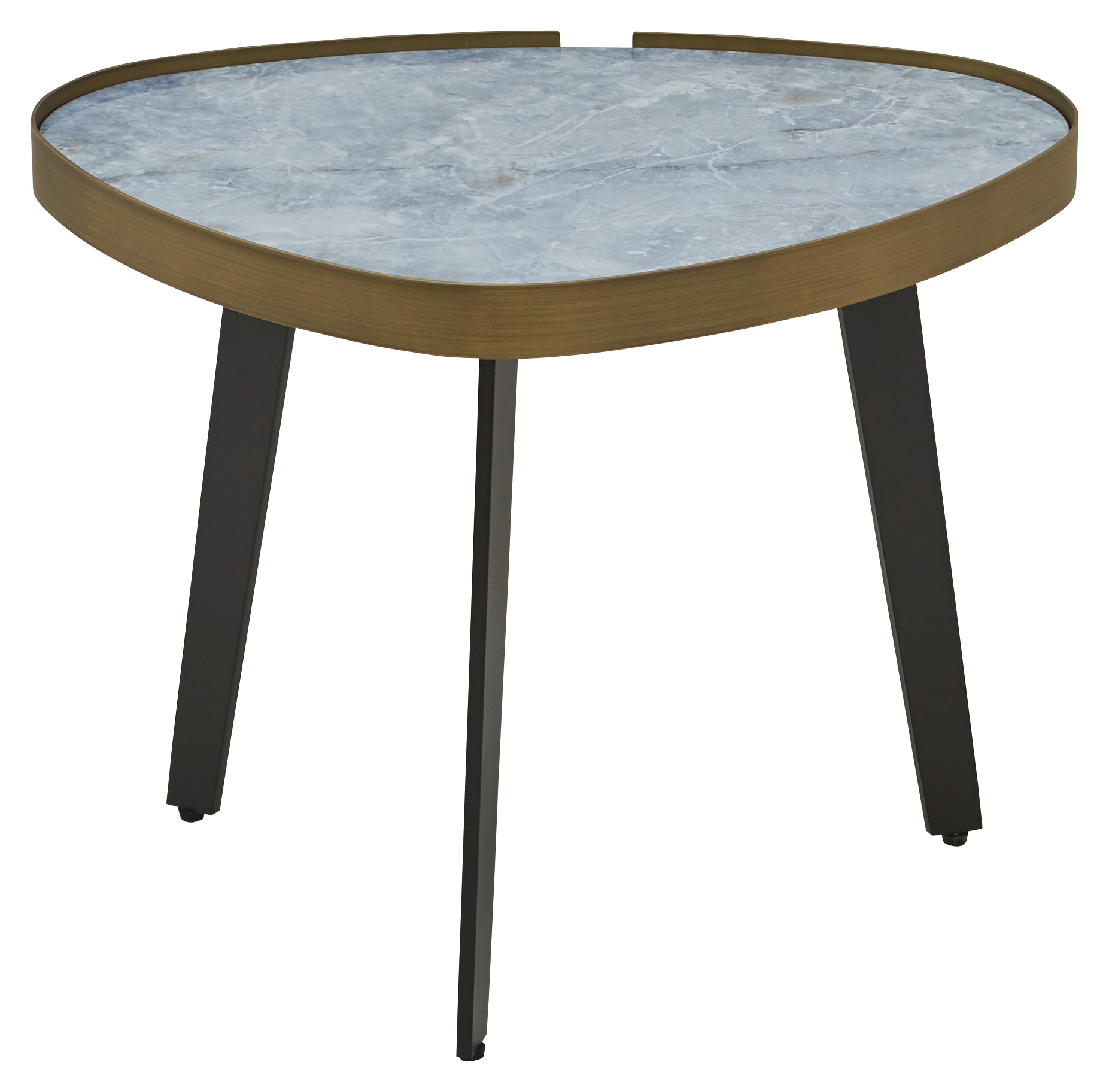 Puro Couchtisch CAPRI 55x43 cm Marmoroptik Onyx Blau