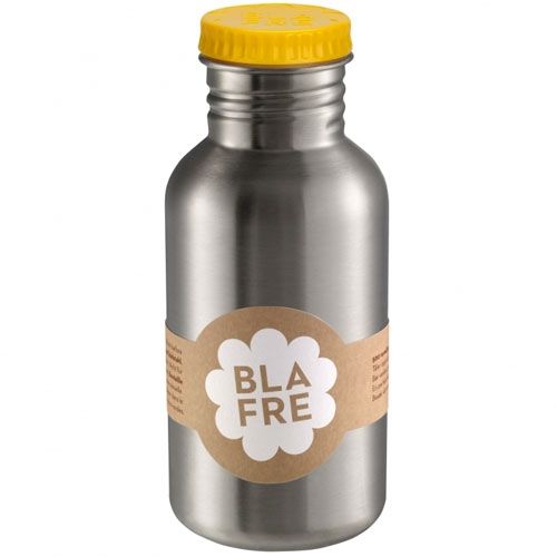 Blafre rvs drinkfles geel - 500ml