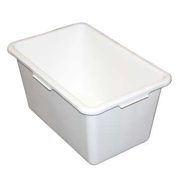 Stuckuip rechthoekig 45 liter wit