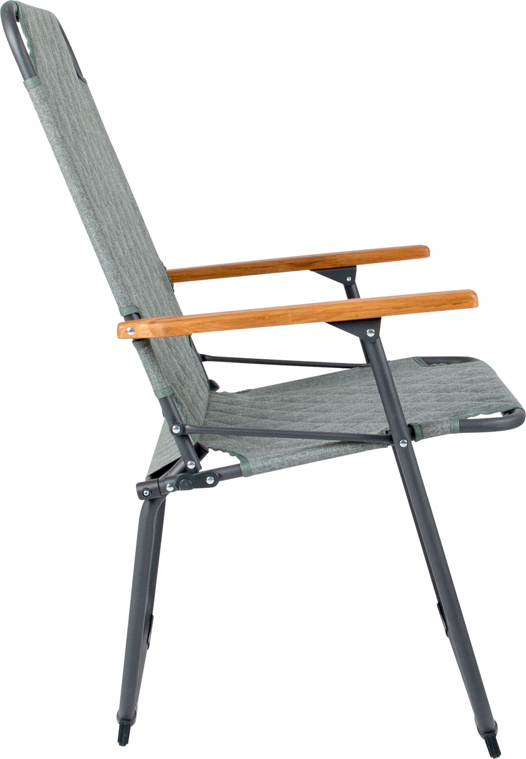 Bo-Camp Jefferson XL Industrial Klappstuhl mit Bambus-Armlehnen grün