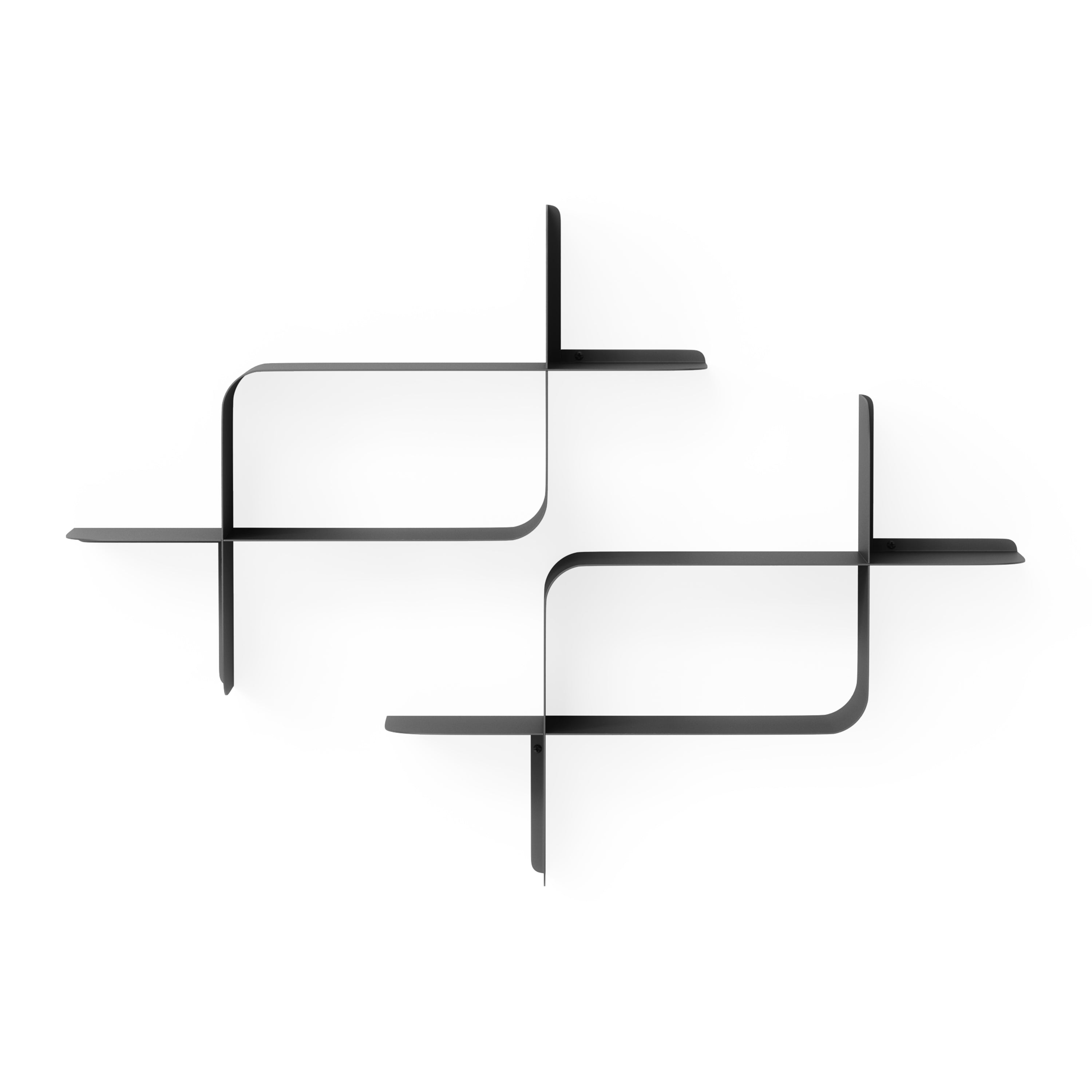 Umbra Montage Wandplank - Set van 2 - Zwart