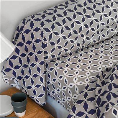 Linge de lit micro-motifs - BECQUET CRÉATION