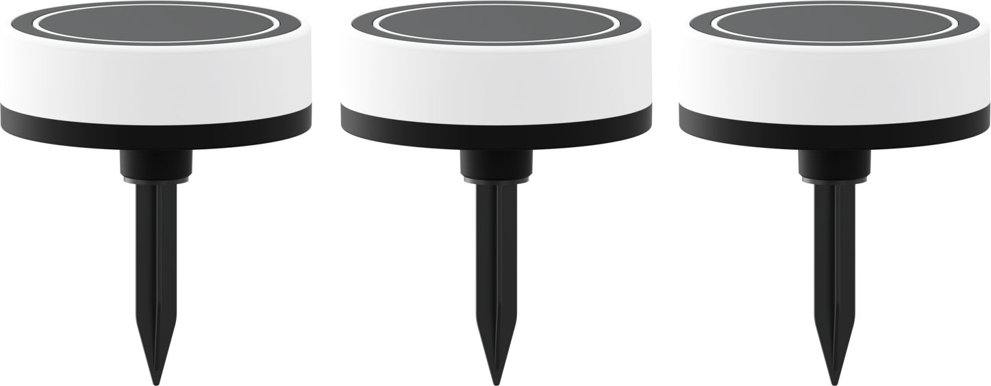 Calex smart inbouwspot Grondpots zwart D 12 H 10,3 cm 3 stuks