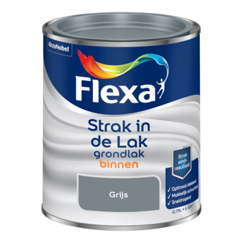 Flexa Strak in de Lak grondlak voor binnen grijs 750 ml
