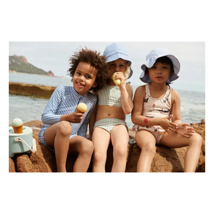 Liewood Combinaison Anti-UV Max Rayée | Bleu