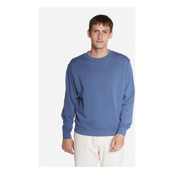 Olow Sweat Floris Coton Bio | Bleu