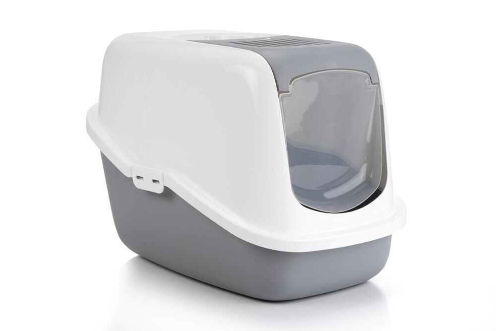 Savic Nestor - Kattentoilet - Grijs Wit - 39x39x56 cm