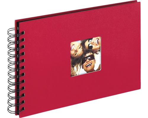 Spiraalalbum Fun rood 23x17 cm