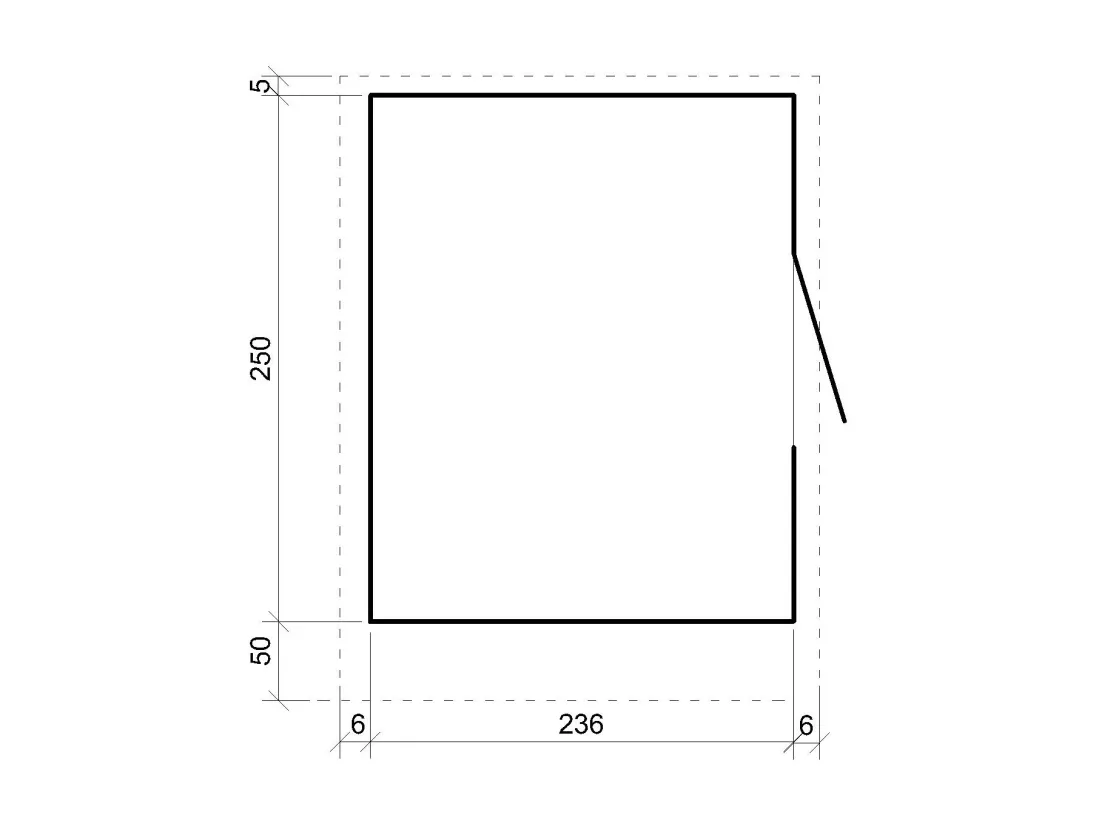 Grand stand marché avec comptoir - H240 x 248 x 305 cm / 5,9 m2 - Bar jardin, kiosque - Timbela M950