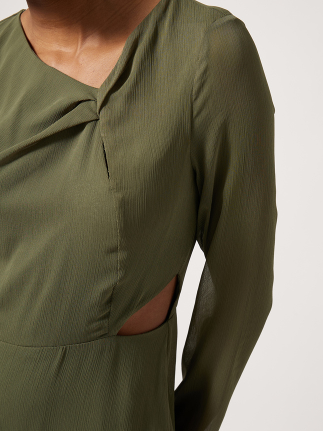 Robe midi ajourée