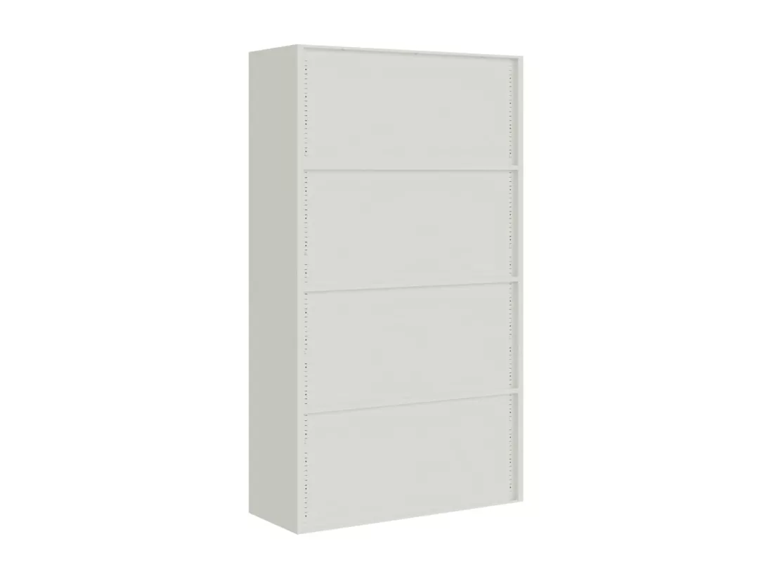 Classeur gris clair 105x40x180 cm acier
