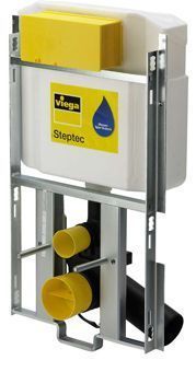 Viega Steptec WC-module m. Visign 2H-UP inbouwreservoir 113cm frontbediening