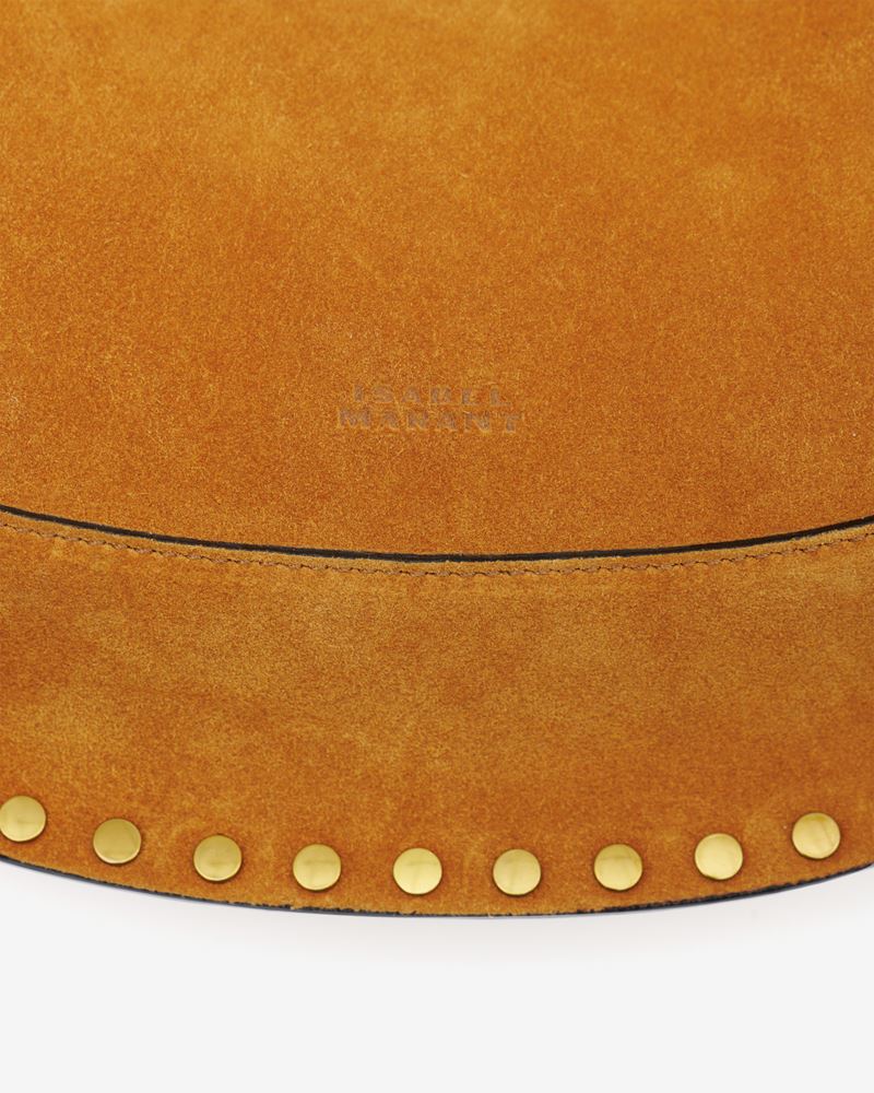 SAC PORTÉ ÉPAULE EN CUIR VELOURS OSKAN MOON
