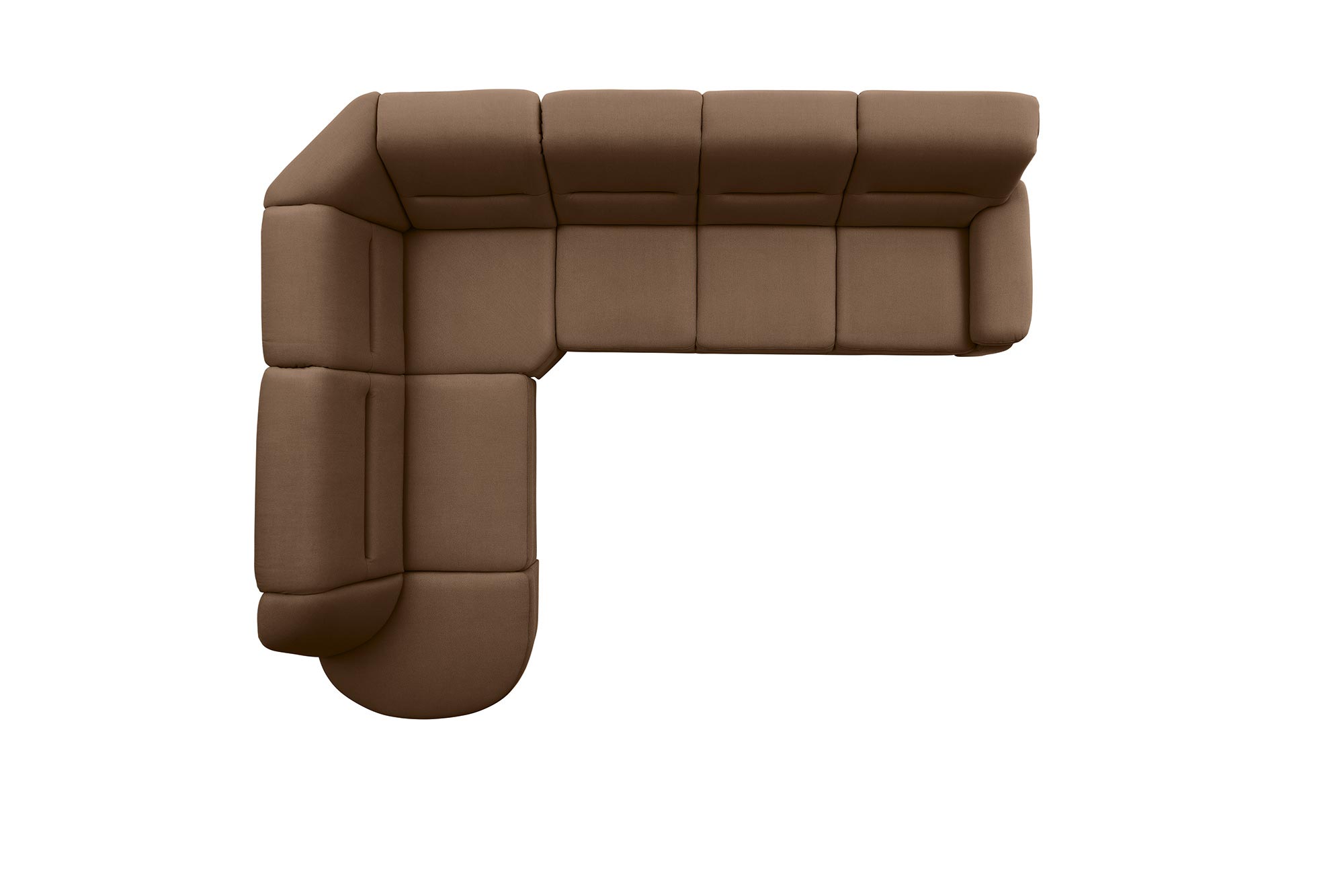 polsterpower Ecksofa - Holiday mandel - Basismodell - Ottomane links