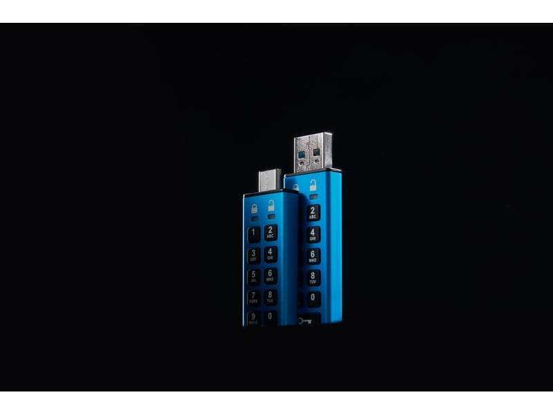 Kingston USB-Stick IronKey Keypad 200C 512 GB Verschlüsselter USB Typ-C Stick mit Tastatur