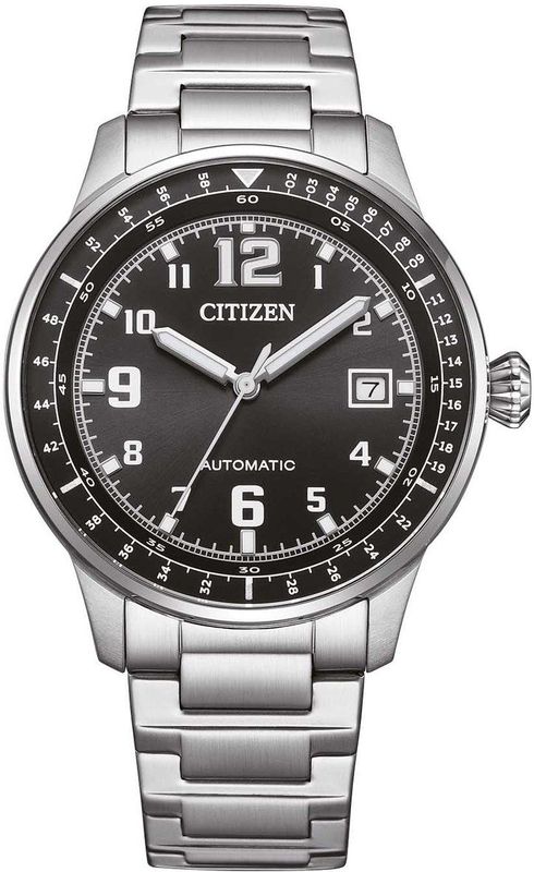 Citizen - NJ0190-51E - Polshorloge - Zwart - Roestvrij Staal - Automatisch Uurwerk