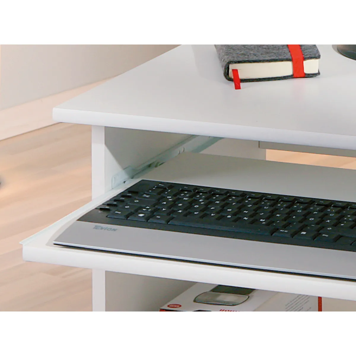 Alter Mini bureau à roulettes blanc