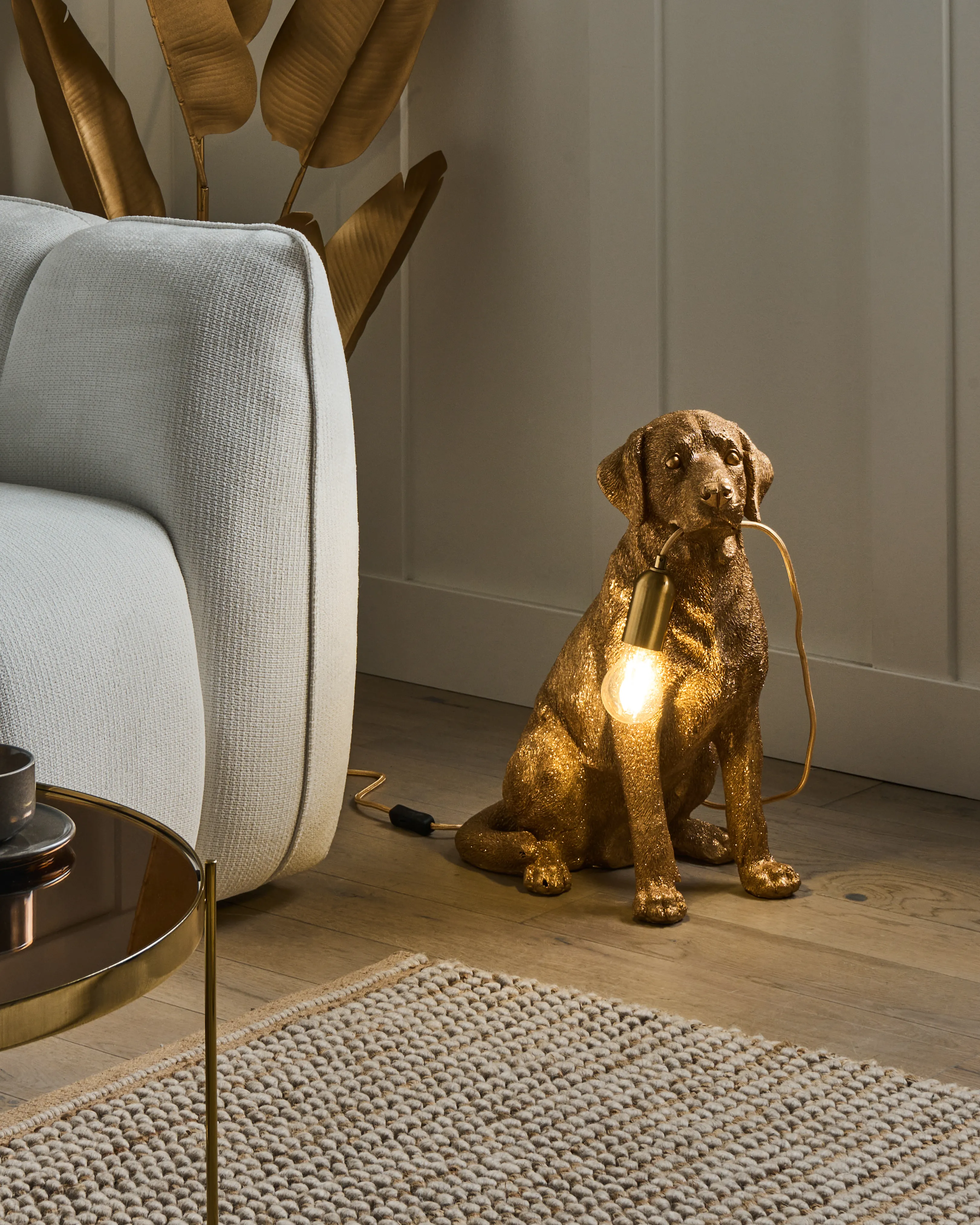 Tafellamp Hond MARLEY Goud