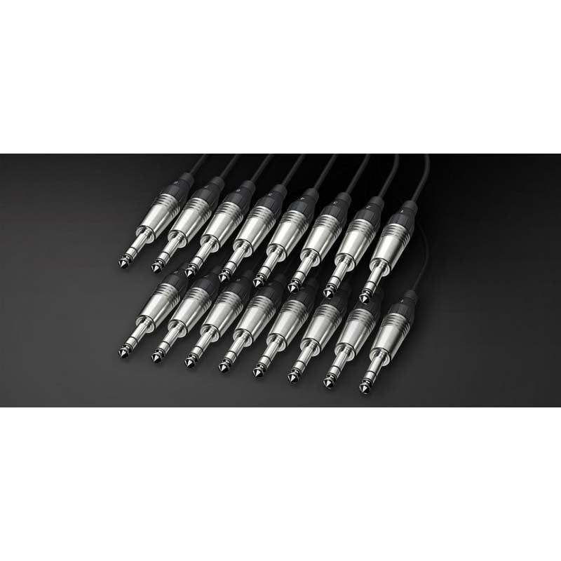 Alva T8T8PRO2 analoge multikabel 8x TRS 6.3mm naar 8x TRS 6.3mm 2m