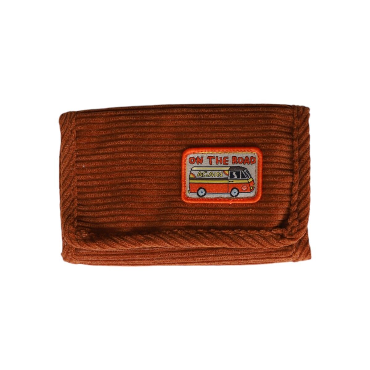 Portefeuille en velours marron - Road trip Petit toi