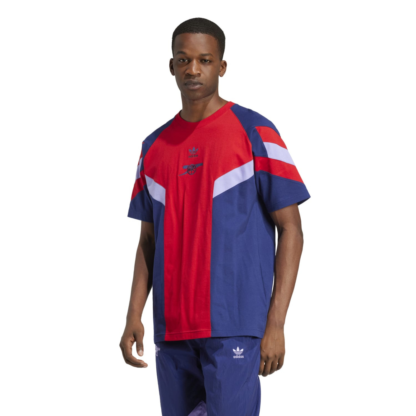 Adidas Arsenal Originals T-Shirt 2024-2025 Donkerblauw Rood Paars