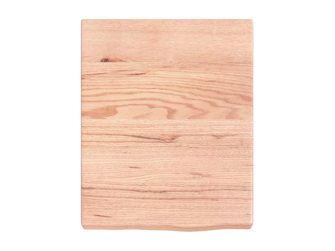 Comptoir de salle de bain marron 40x50x(2-6) cm bois traité