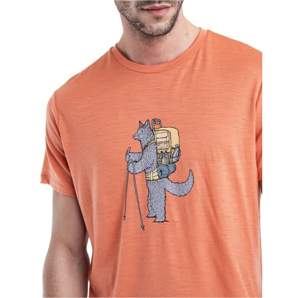 T-shirt randonnée ICEBREAKER M MERINO 150 TECH LITE III SS TEE TECH HEAD EMBER