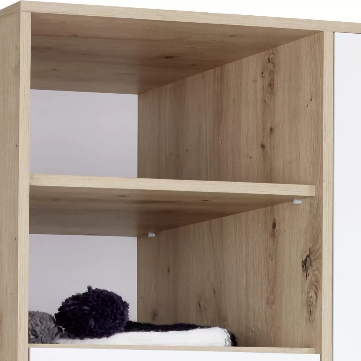 Kleiderschrank Box weiss,Eiche