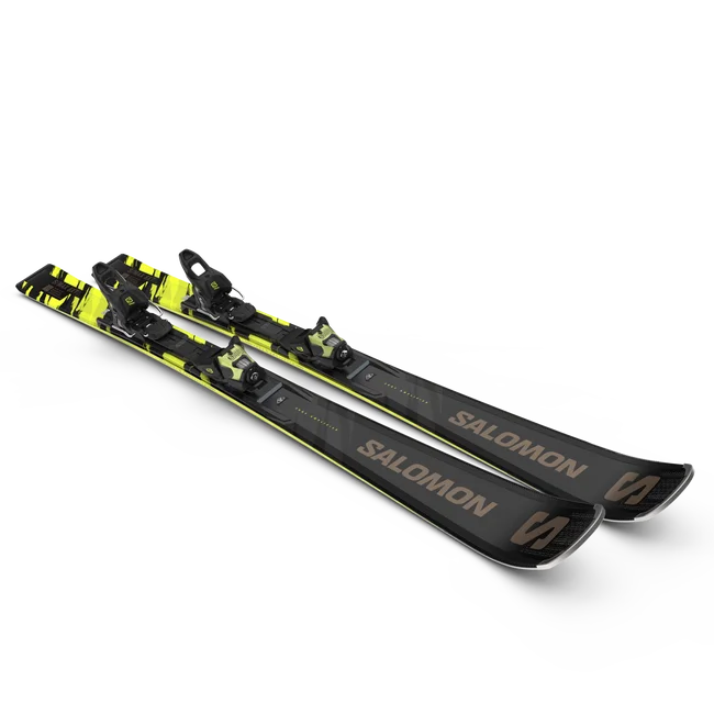 E S/MAX 8 XT (and M11)  Pisten-Ski-Set, Unisex Black/Driftwood/SafetyYellow