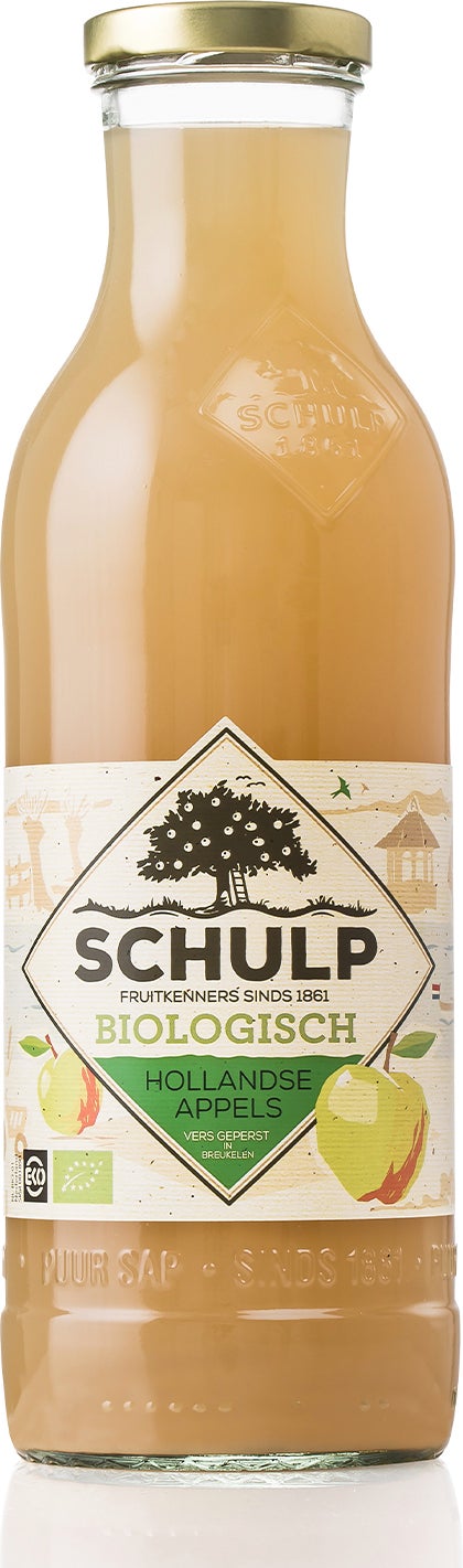 Schulp bio Hollandse appelsap 750 ml