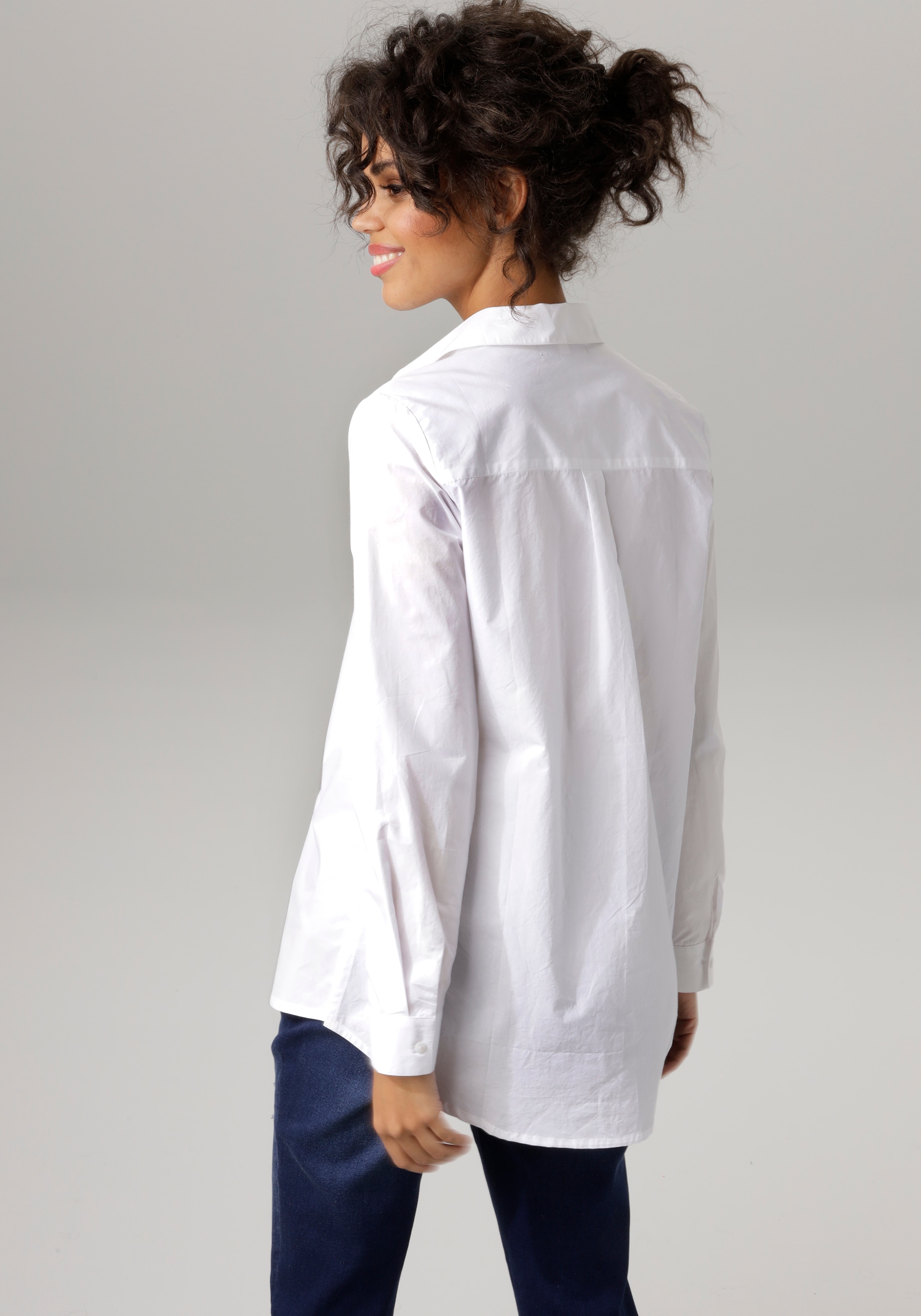 Aniston CASUAL Longbluse , mit kurzen Seitenschlitzen
