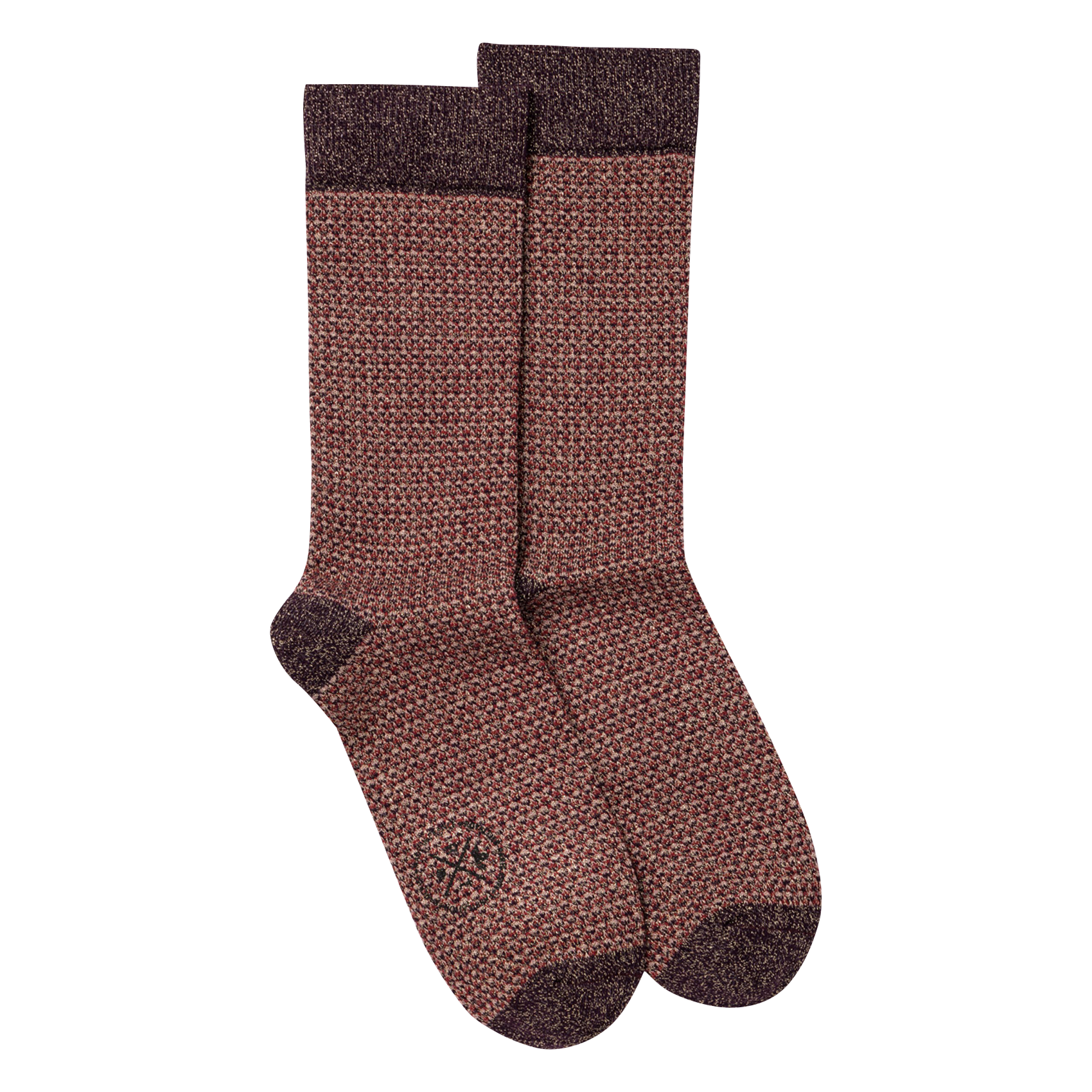 HONEY - Chaussettes brodée brillantes | Violet
