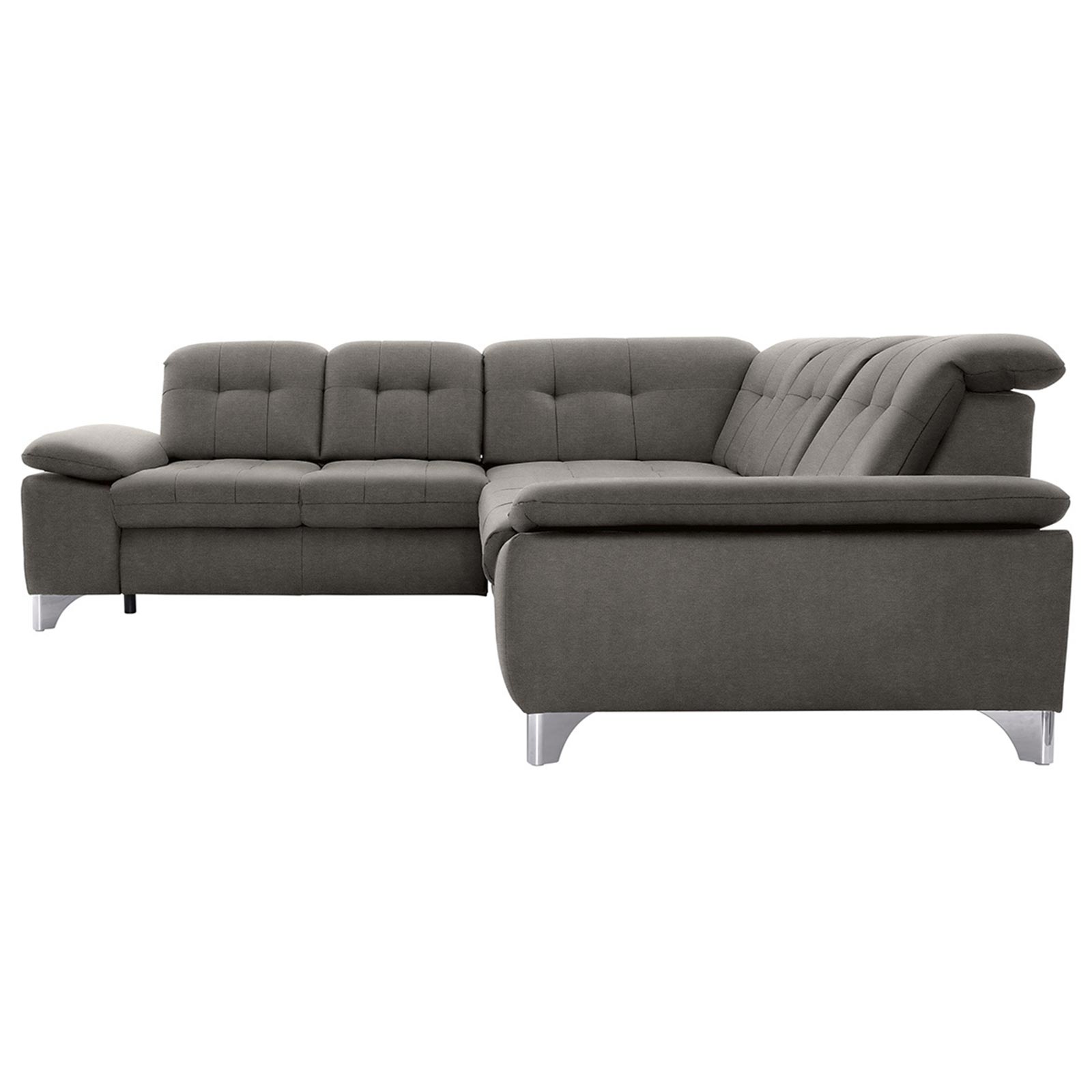 polsterpower Ecksofa - Belle grey - Basismodell - links