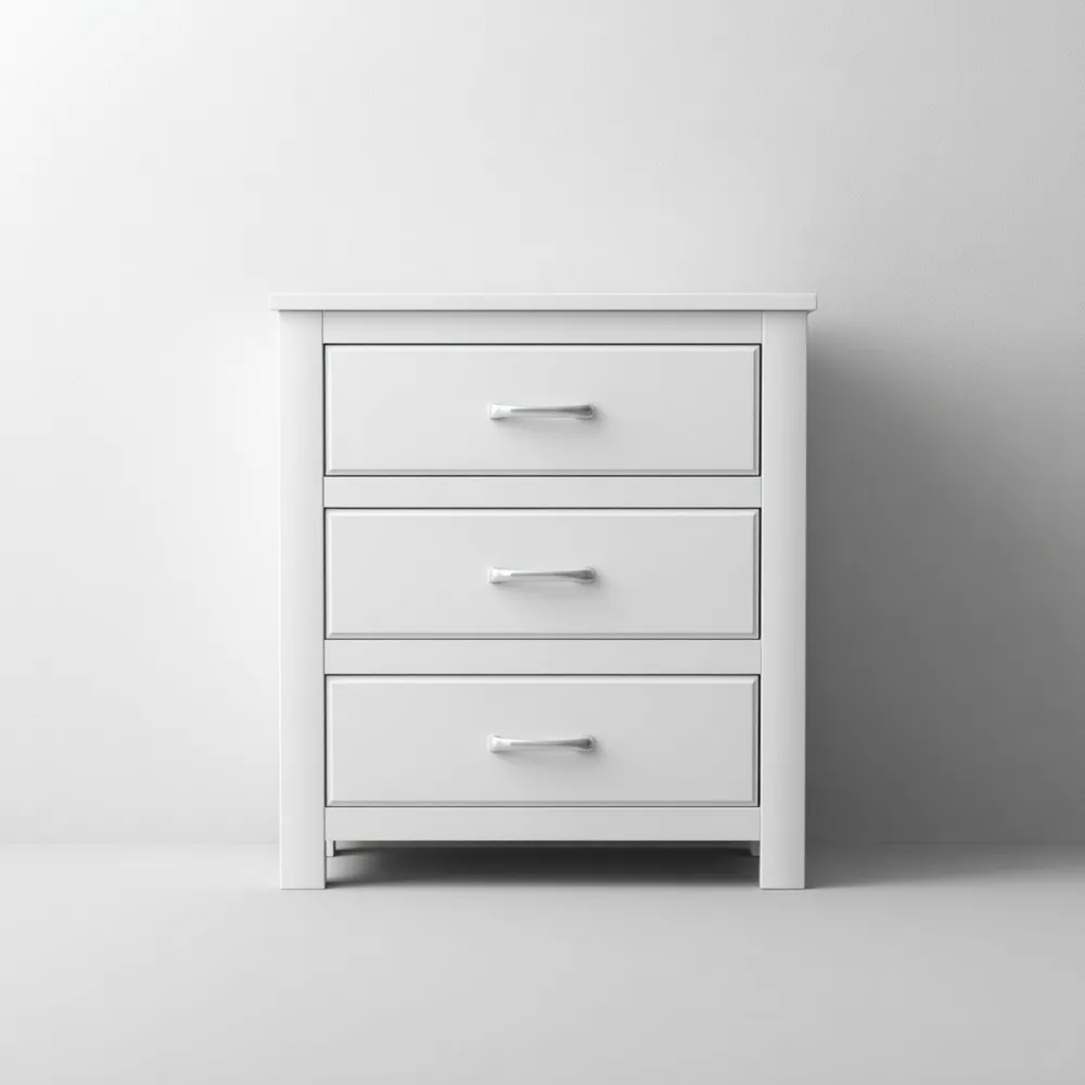 Kommode 80x40x90 cm - Wei? - Modernes Design