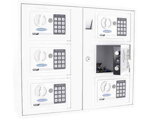 Rottner Keysystem 6 sleuteldispenser met elektronisch slot, wit