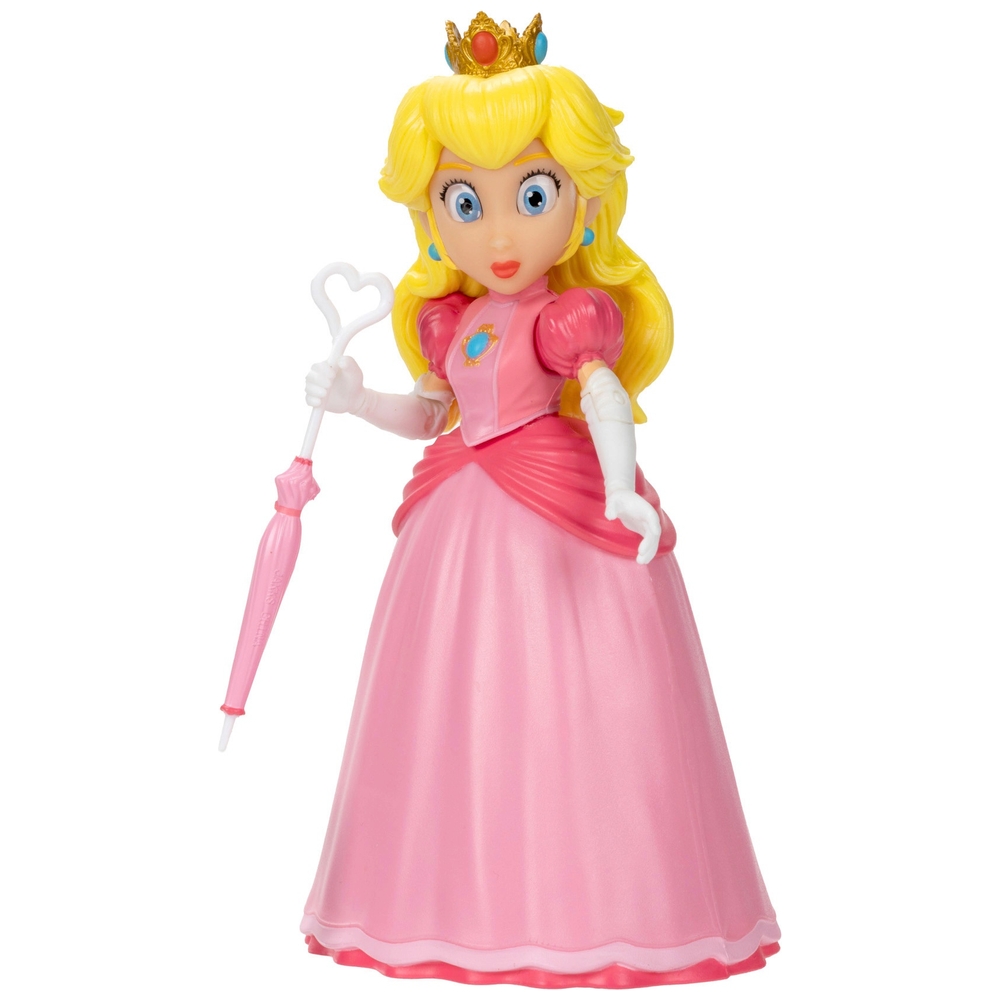 Nintendo Super Mario Movie 6 cm Figur – Prinzessin Peach mit Regenschirm