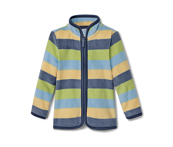 Kinder-Fleecejacke, Streifen